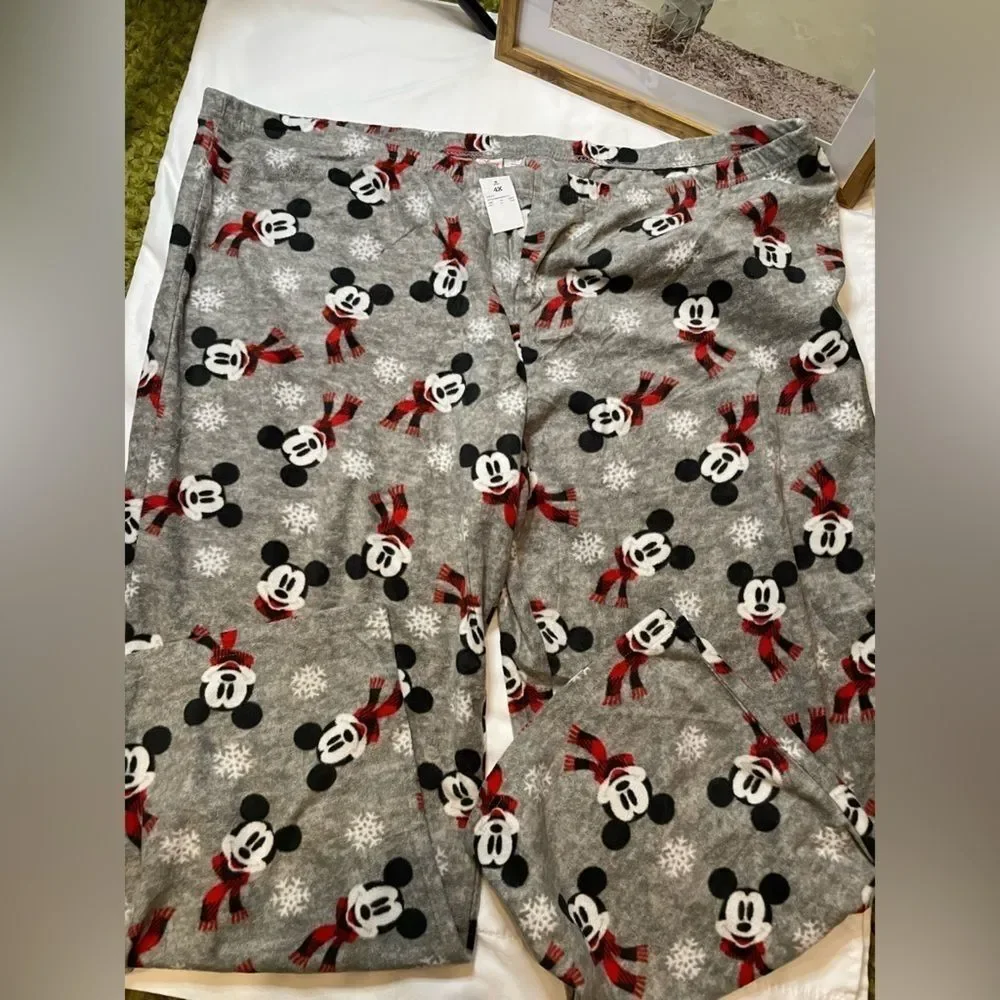 NWT Disney size 4X Mickey Mouse Christmas pajama pants - Picture 2 of 3